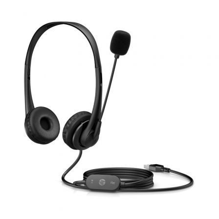 HP Auriculares G2 Stereo USB-A Negro